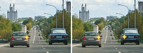 Билет 2, вопрос 8: Двигаясь по левой полосе, водитель намерен перестроиться на правую. На каком из рисунков показана ситуация, в которой…