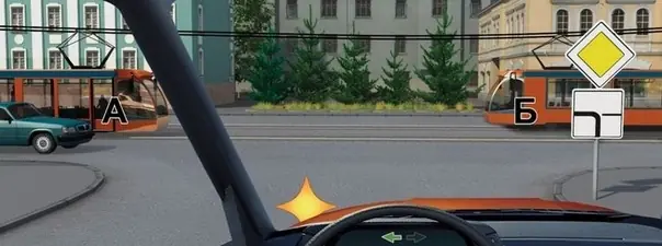 Билет 3, вопрос 15: Кому Вы обязаны уступить дорогу при повороте налево?