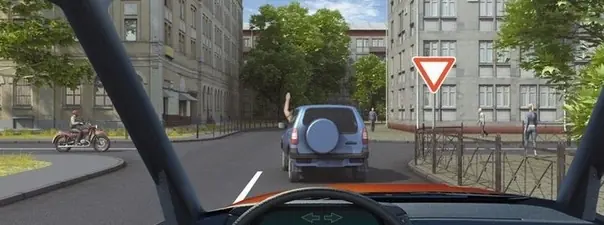 Билет 2, вопрос 7: Поднятая вверх рука водителя легкового автомобиля является сигналом, информирующим Вас о егонамерении: