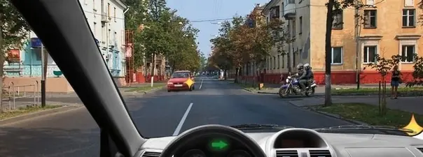 Билет 3, вопрос 14: Вы намерены повернуть направо. Вашидействия?