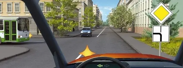 Билет 1, вопрос 15: Кому Вы обязаны уступить дорогу при повороте налево?